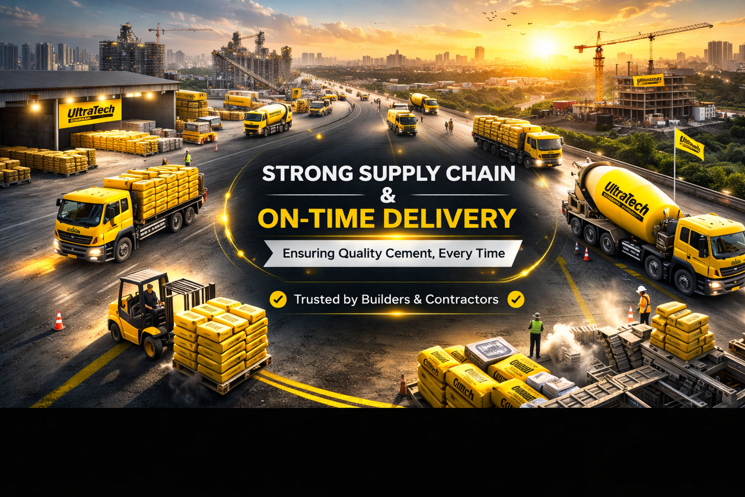 Construction Site with Cement